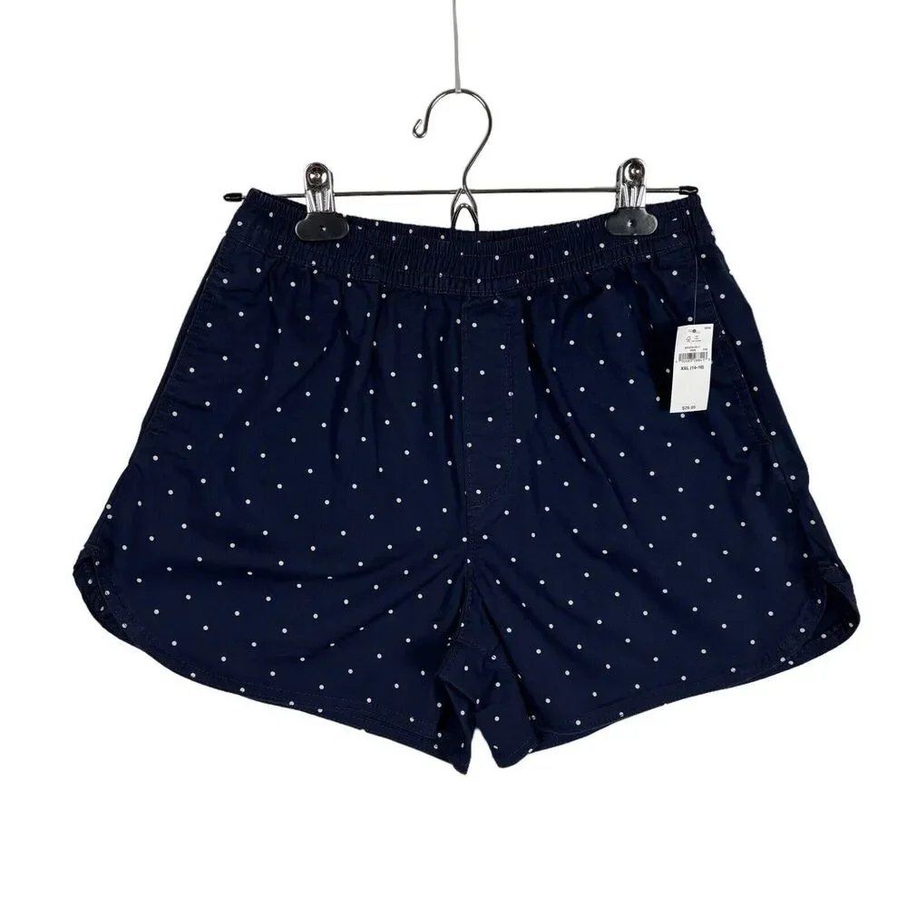 NWT Gap Blue Polka Dot Shorts Girls XXL